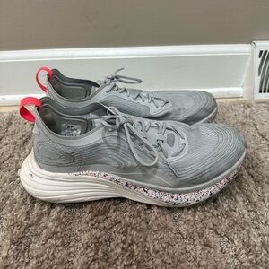 APL Gray Running Shoes with Pink Accents